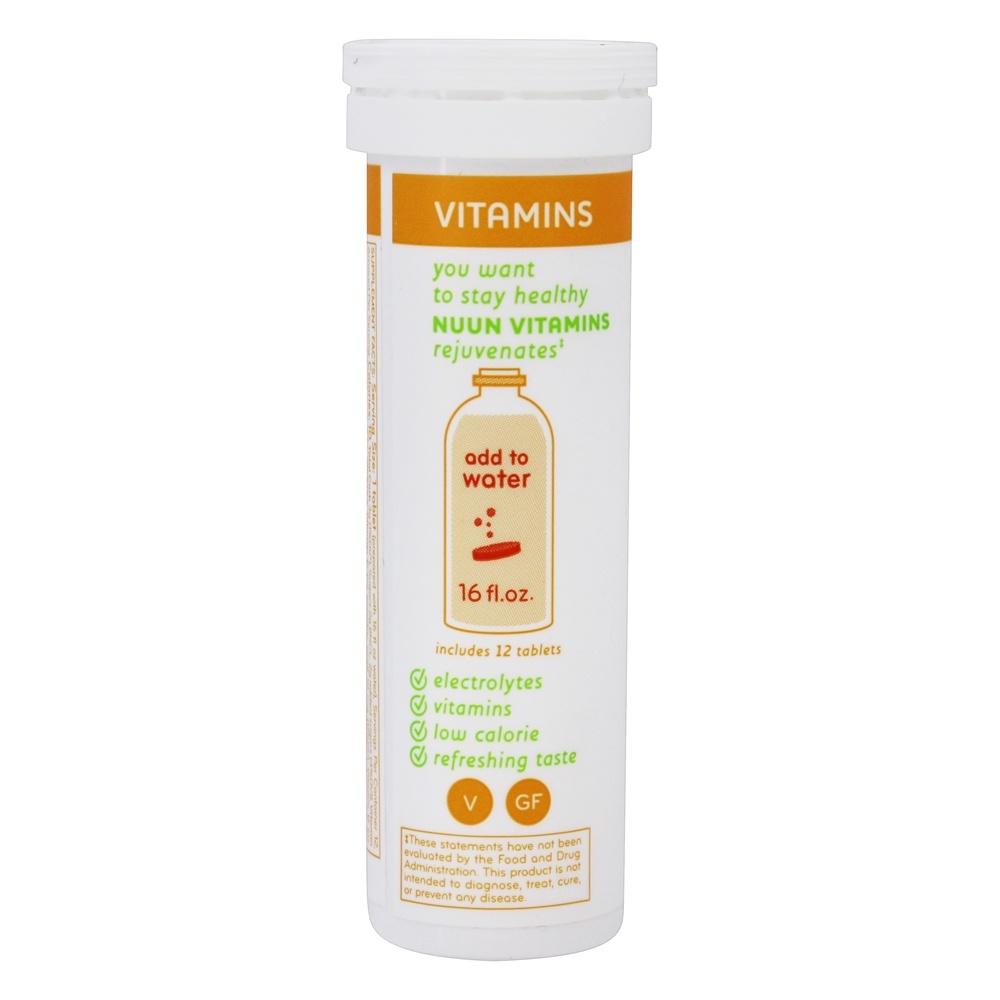 Hidratação Efervescente Vitamina Completar Tangerina Cal - 12 Tablets Nuun - Imagem 3