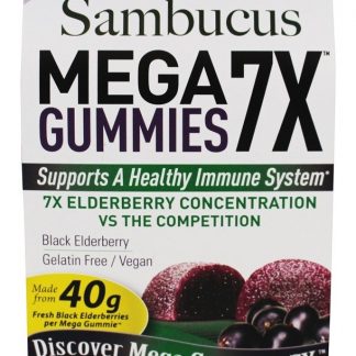 Sambucus Mega Gummies 7X Fruta de Sabugueiro - 30 Gummies Nature's Answer