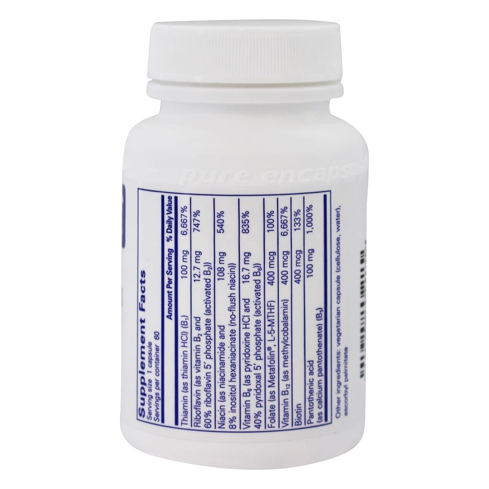 Fórmula B-Complex Plus - Cápsulas 60 Pure Encapsulations - Imagem 2