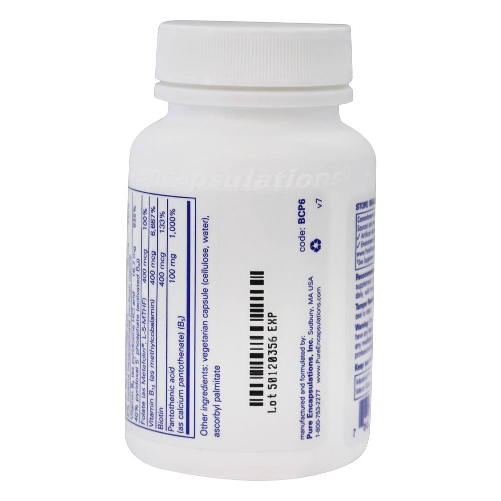 Fórmula B-Complex Plus - Cápsulas 60 Pure Encapsulations - Imagem 3