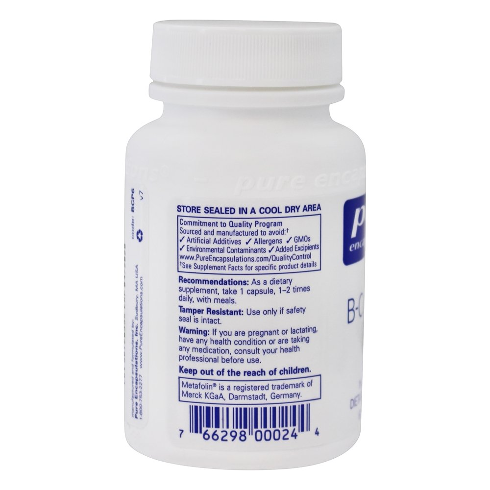 Fórmula B-Complex Plus - Cápsulas 60 Pure Encapsulations - Imagem 4