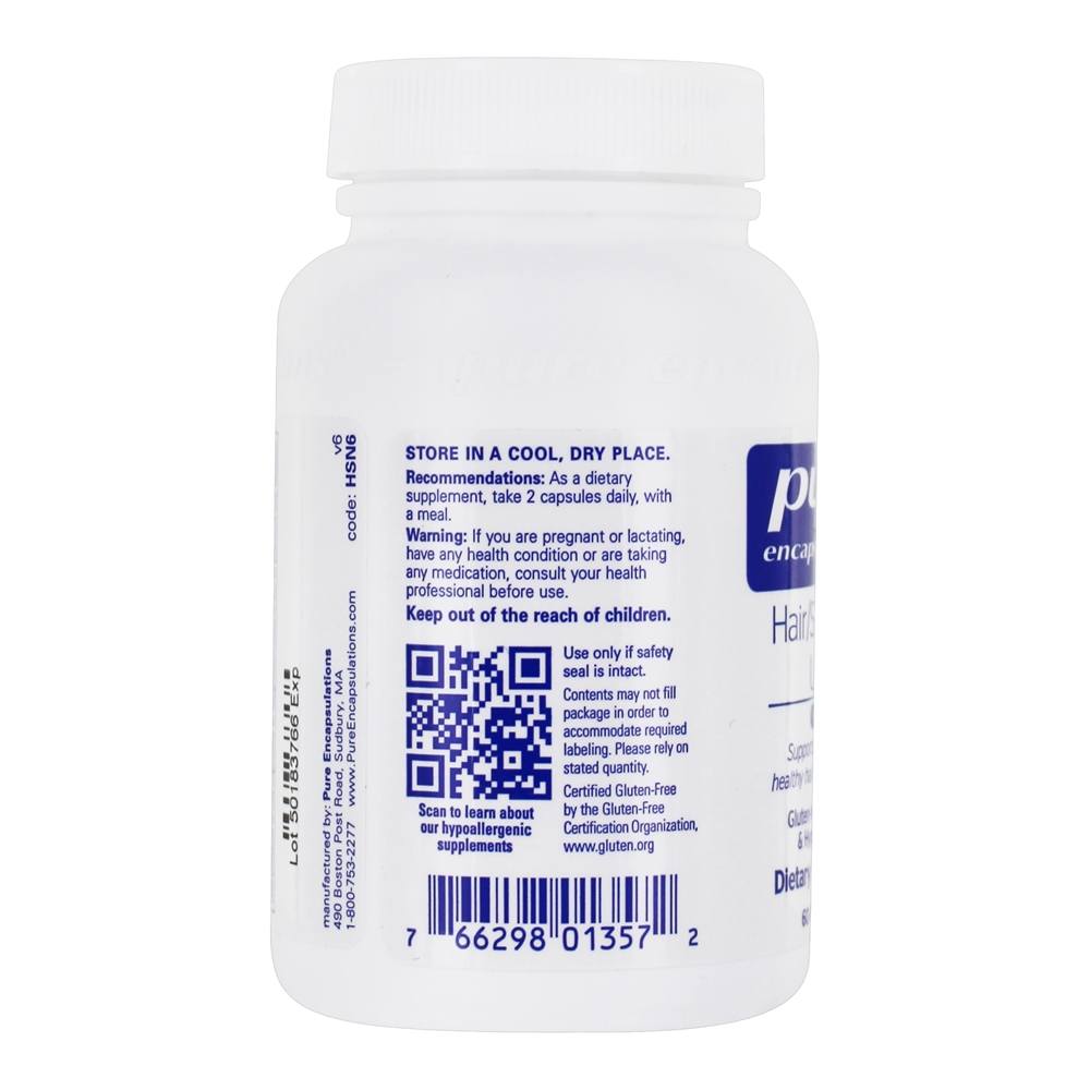 Cabelo/Pele/Unhas Extremista Biocell Colágeno - Cápsulas 60 Pure Encapsulations - Imagem 4