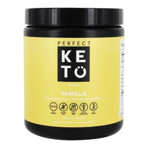Base Exótica de acetonas em pó de baunilha - 8.4 oz. Perfect Keto