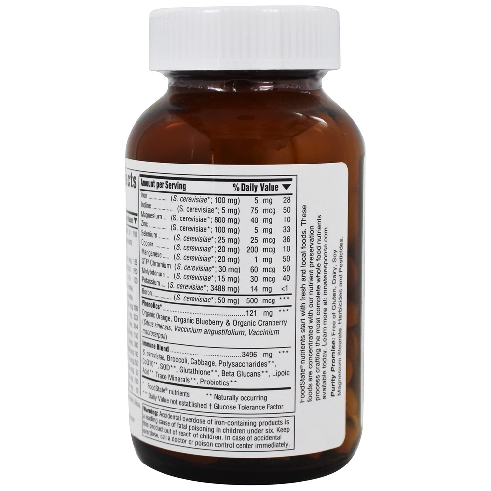 Comida Múltiplas III Biomax Clínico Inteiro Comida Nutrientes - 90 Tablets Innate Response Formulas - Imagem 3