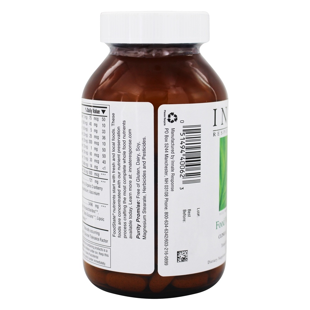 Comida Múltiplas III Biomax Clínico Inteiro Comida Nutrientes - 90 Tablets Innate Response Formulas - Imagem 4