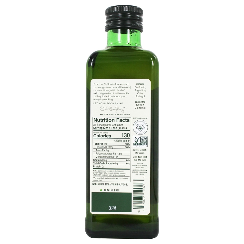 Série de Destino de Azeite Extra Virgem Leve e Amanteigada - 16.9 fl. oz. California Olive Ranch - Imagem 2