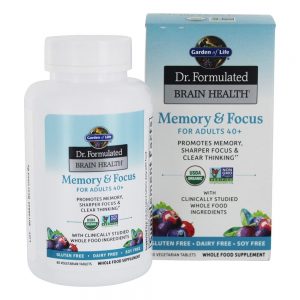 Dr. Formulado Cérebro Saúde Memória & Foco para Adultos 40+ - 60 Tablet (s) Garden of Life
