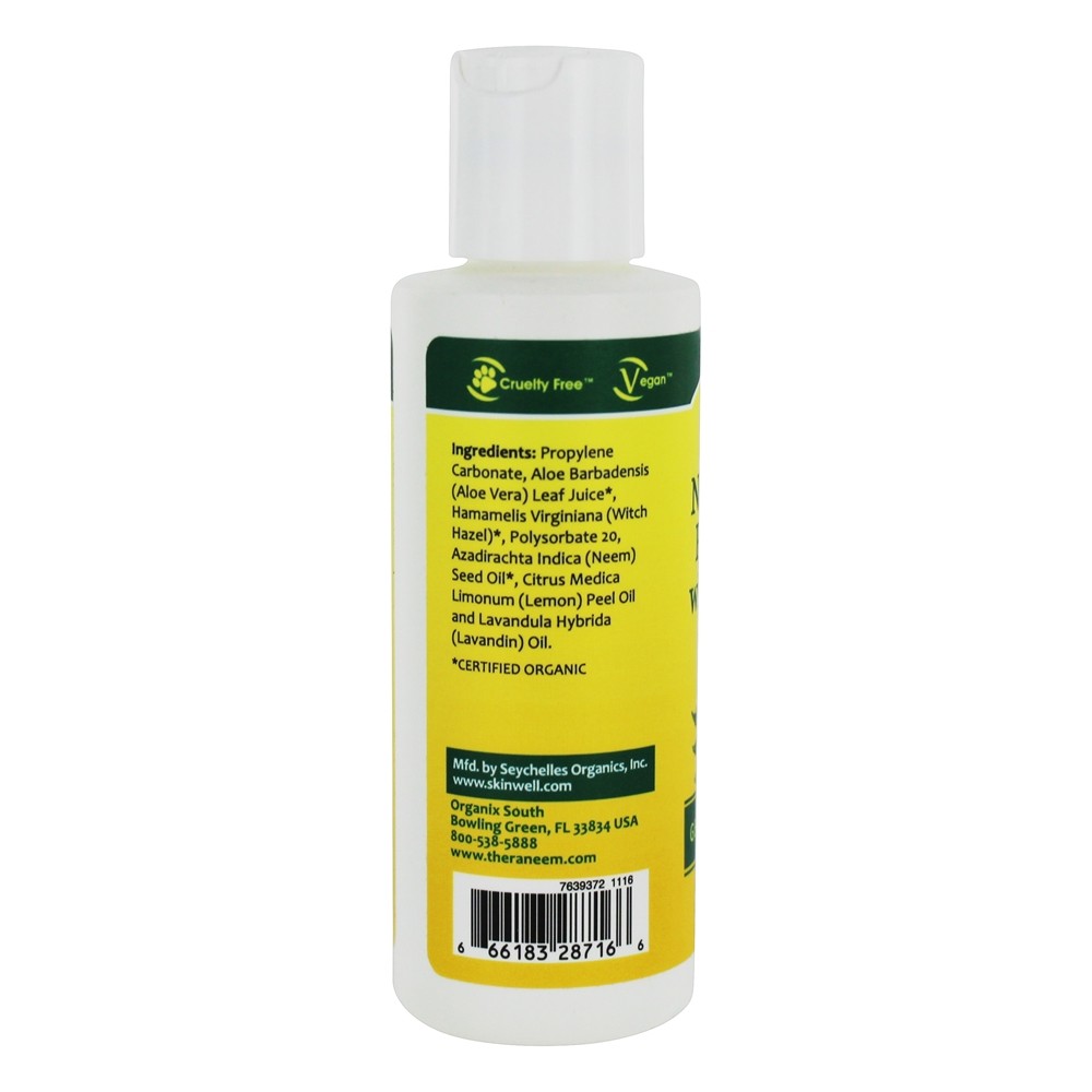 Removedor de Esmalte Theraneem Naturals com Neem - 4 fl. oz. Organix South - Imagem 2