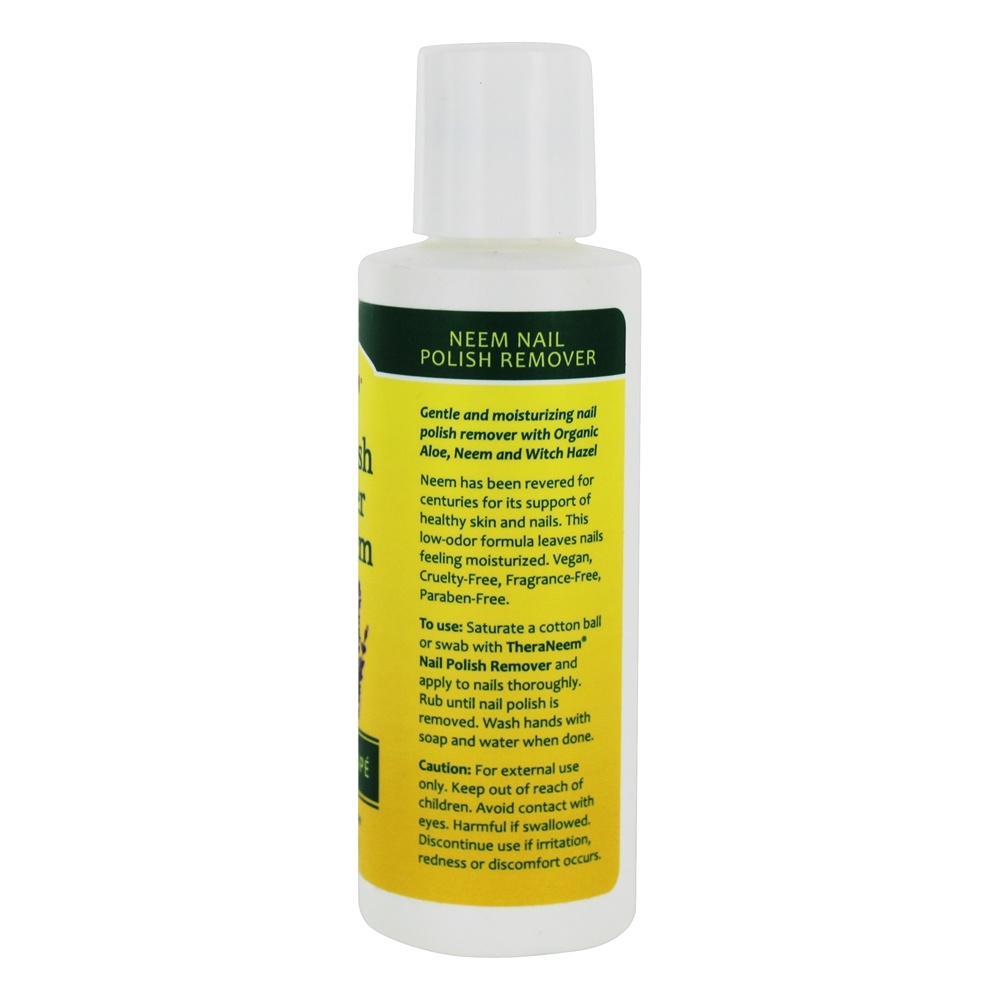 Removedor de Esmalte Theraneem Naturals com Neem - 4 fl. oz. Organix South - Imagem 3
