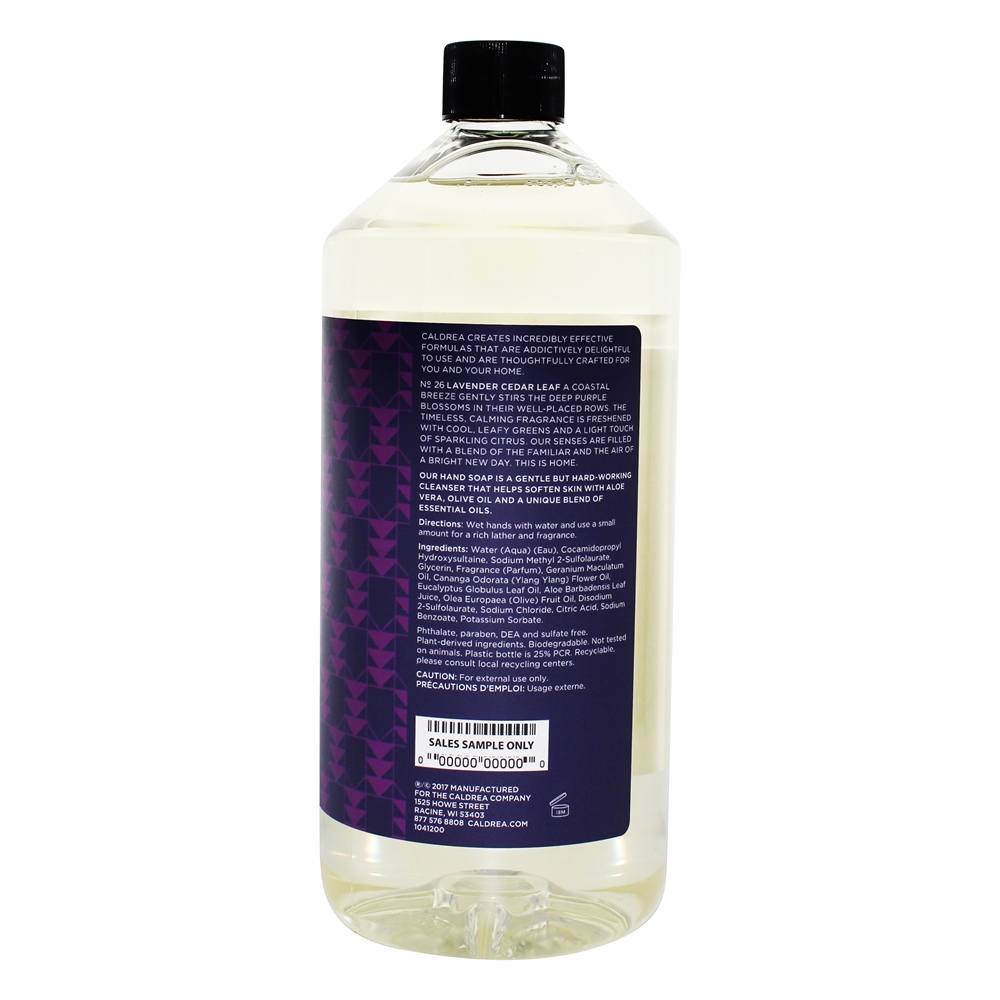 Mão Soap Refill Lavender Cedar Leaf - 32 fl. oz. Caldrea - Imagem 2