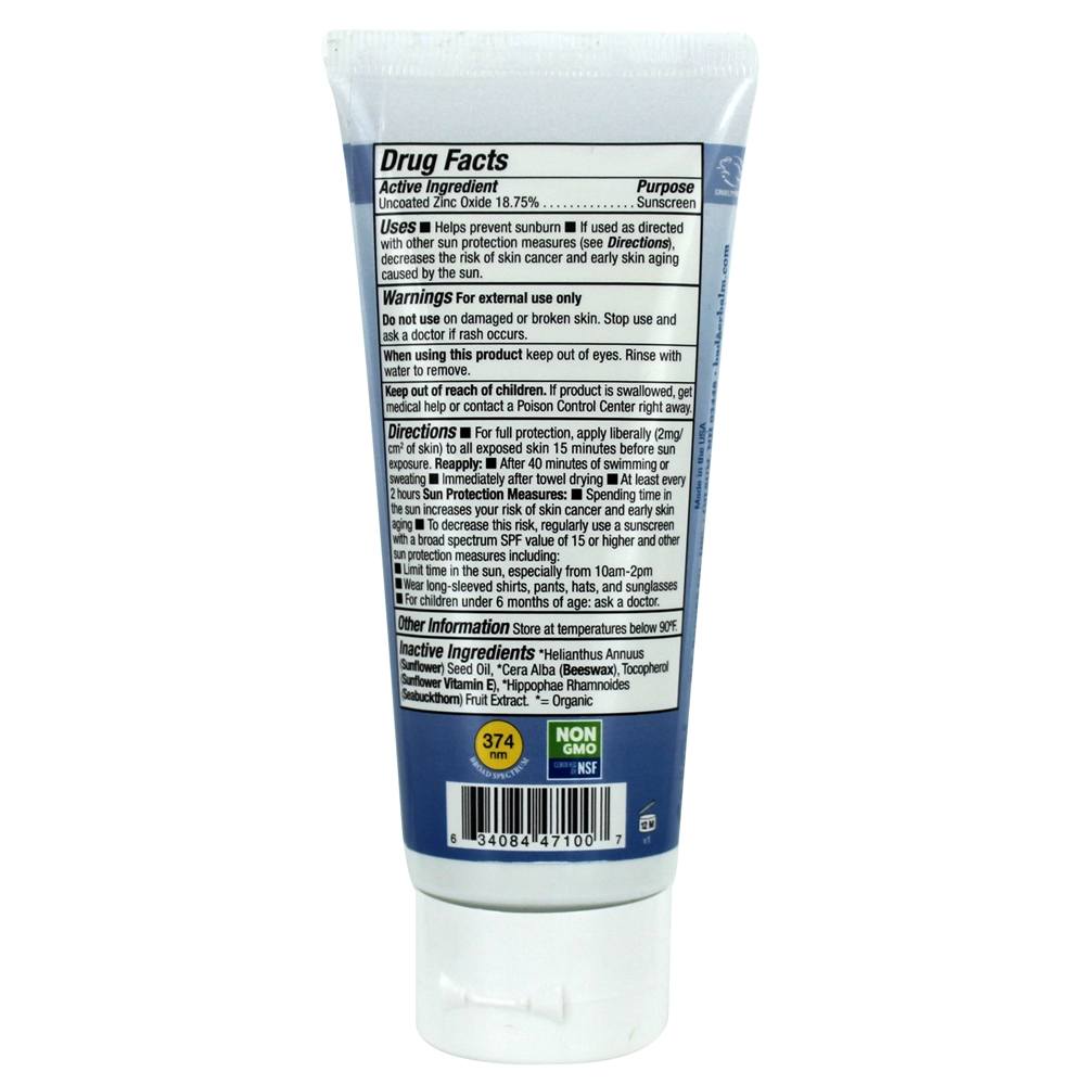 Ativo Limpar Zinco Protetor solar Creme Unscented 30 SPF - 2.9 fl. oz. Badger - Imagem 2