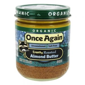 Manteiga de amêndoa torrada crocante orgânica sem açúcar e sem sal - 12 oz. Once Again
