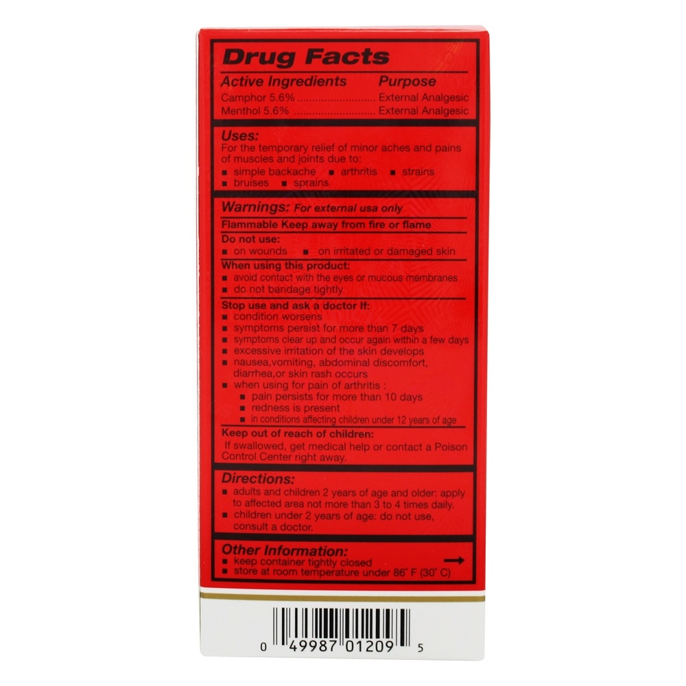 Analgésico externo do pulverizador líquido do alívio das dores dos esportes de Zheng Gu Shui - 2 fl. oz. Solstice - Imagem 2
