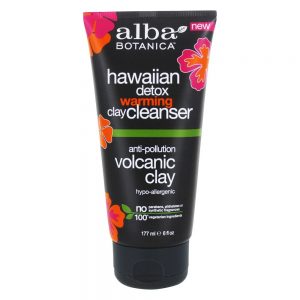 Desintoxicação havaiana argila de aquecimento argila limpeza facial antipoluição argila vulcânica - 6 fl. oz. Alba Botanica