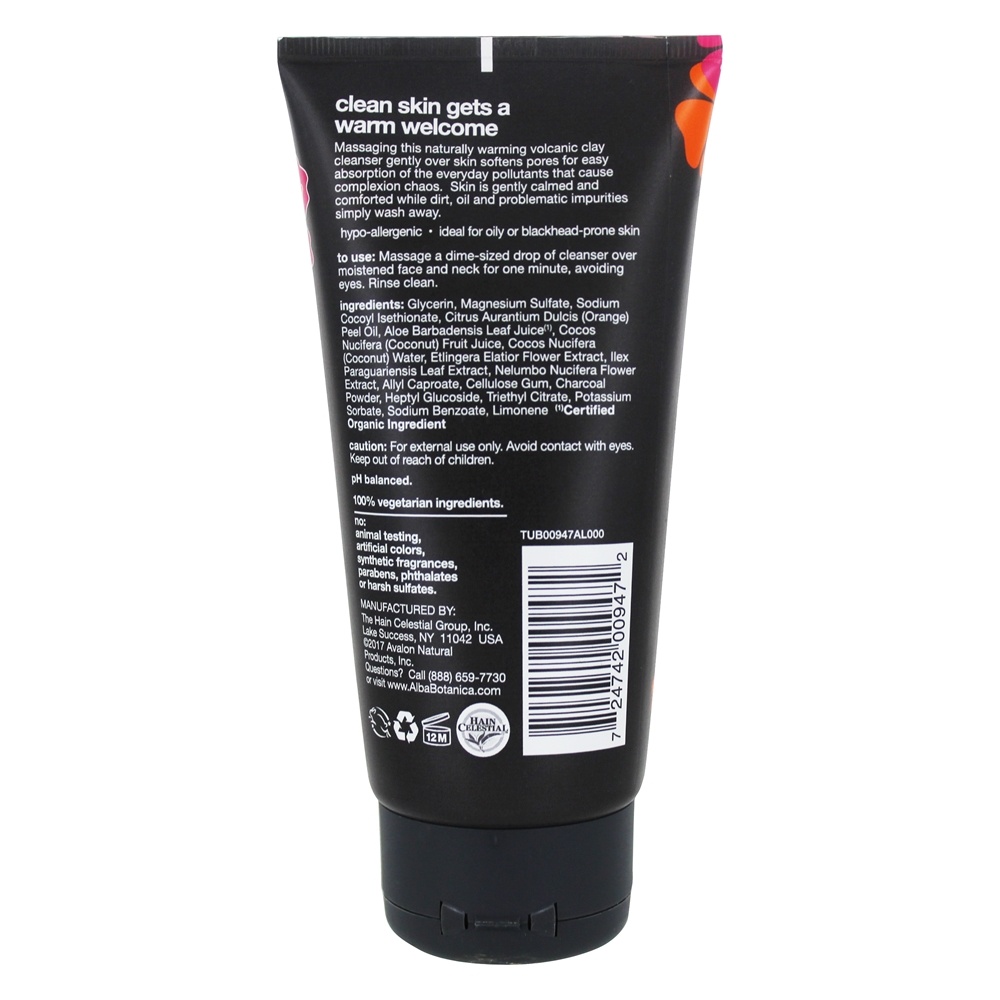 Desintoxicação havaiana argila de aquecimento argila limpeza facial antipoluição argila vulcânica - 6 fl. oz. Alba Botanica - Imagem 2