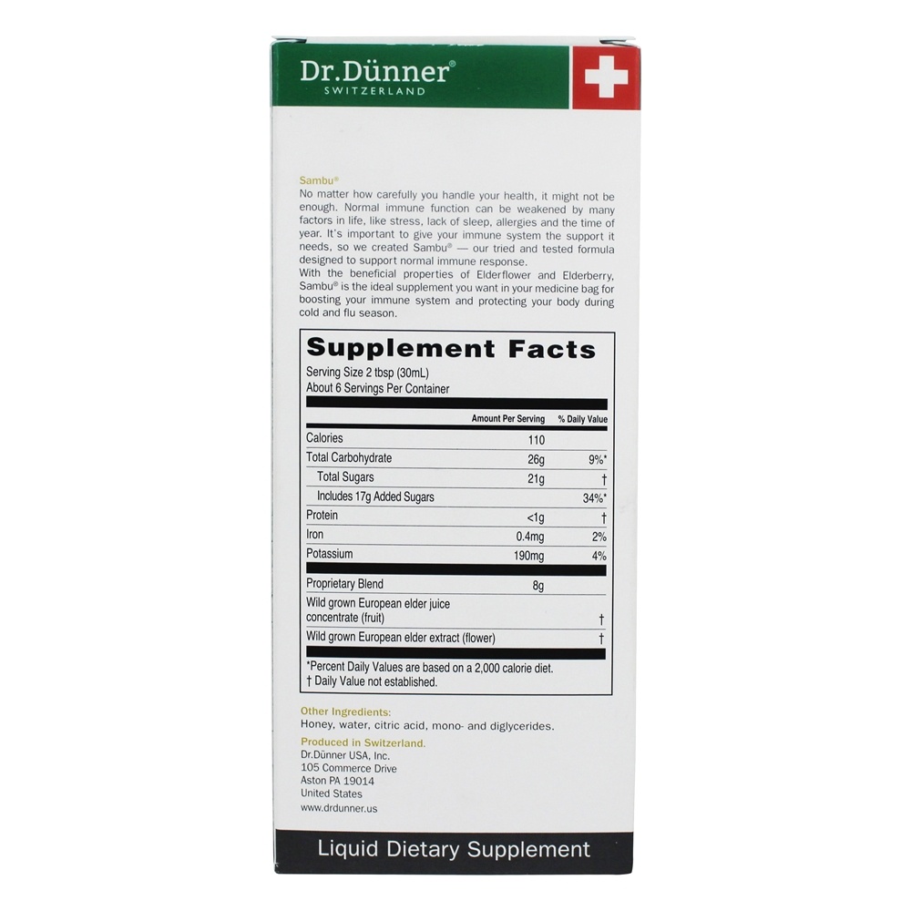 Sambu Selvagem Crescido Sabugueiro & Elderflower Concentrar - 5.9 fl. oz. Dr. Dunner - Imagem 3