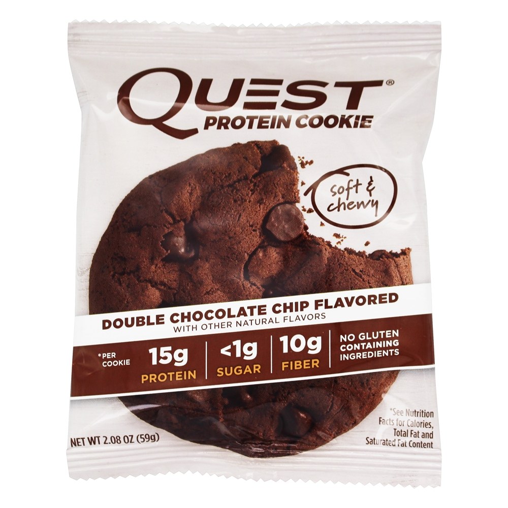 Caixa de biscoito de proteína dupla de chocolate - 12 Cookies Quest Nutrition - Imagem 3