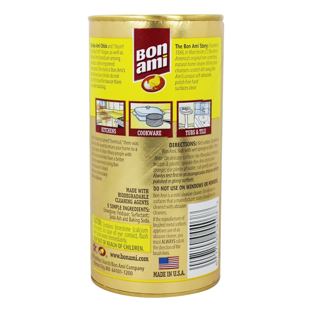 Todos Natural Pó Limpador Cozinha & Banho - 14 oz. Bon Ami - Imagem 2