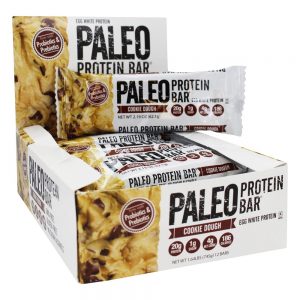 Paleo Ovo Branco Proteína Bar Caixa Biscoito Massa - 12 Barras Julian Bakery