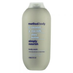 Simplesmente Nourish Lavagem Corporal de Coco, Leite de Arroz e Manteiga de Karité - 18 fl. oz. Method