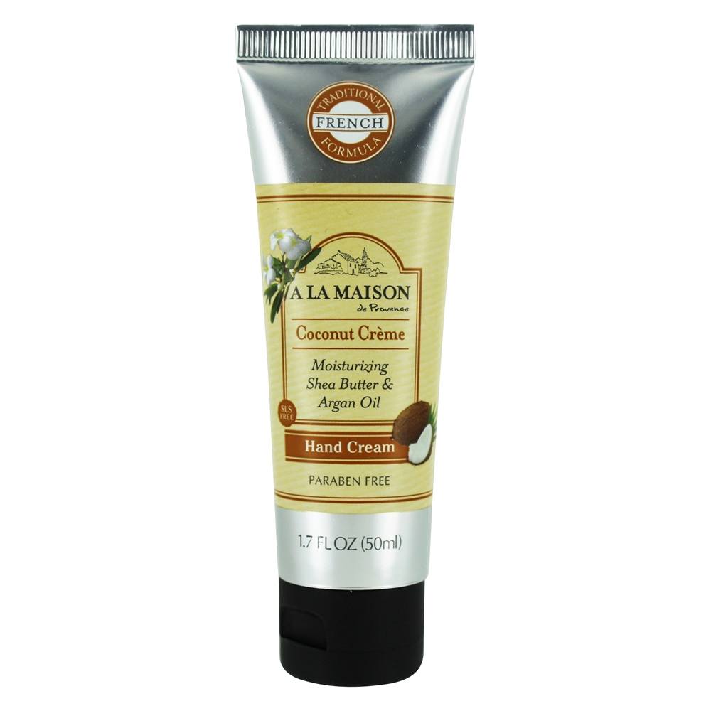 Creme De Mãos Hidratante Francês Tradicional Creme De Coco - 1.7 fl. oz. A La Maison