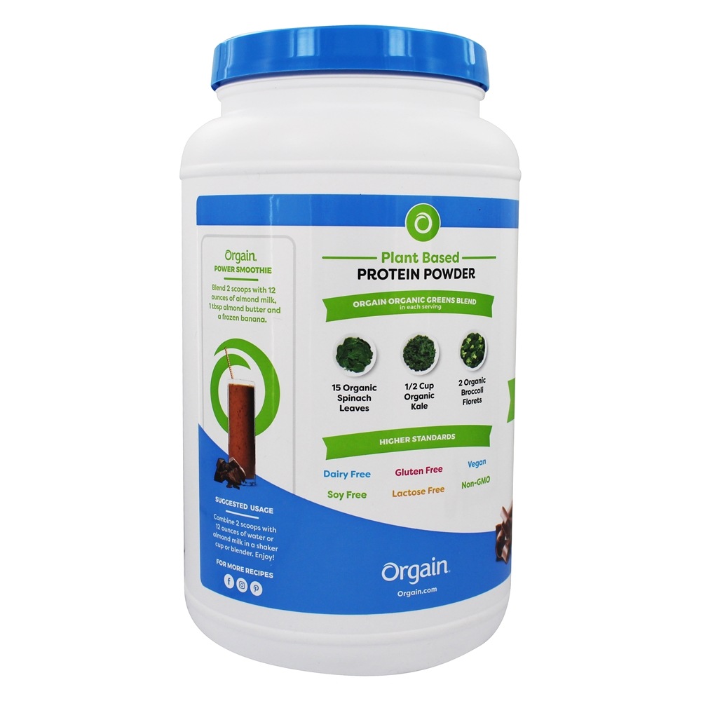 Proteína Orgânica e Verdura De Mistura De Chocolate - 1.94 lbs. Orgain - Imagem 4