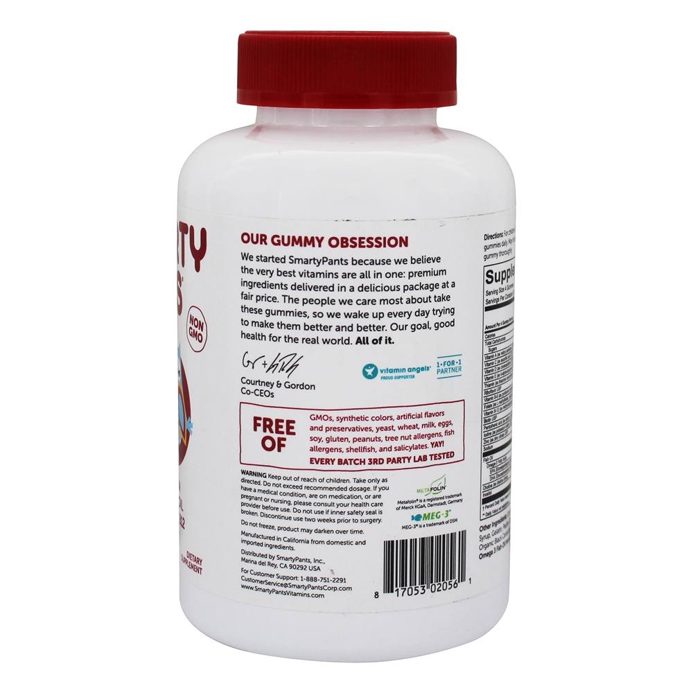 Cereja de cereja multivitamínica completa para crianças - 120 Gummies SmartyPants - Imagem 3