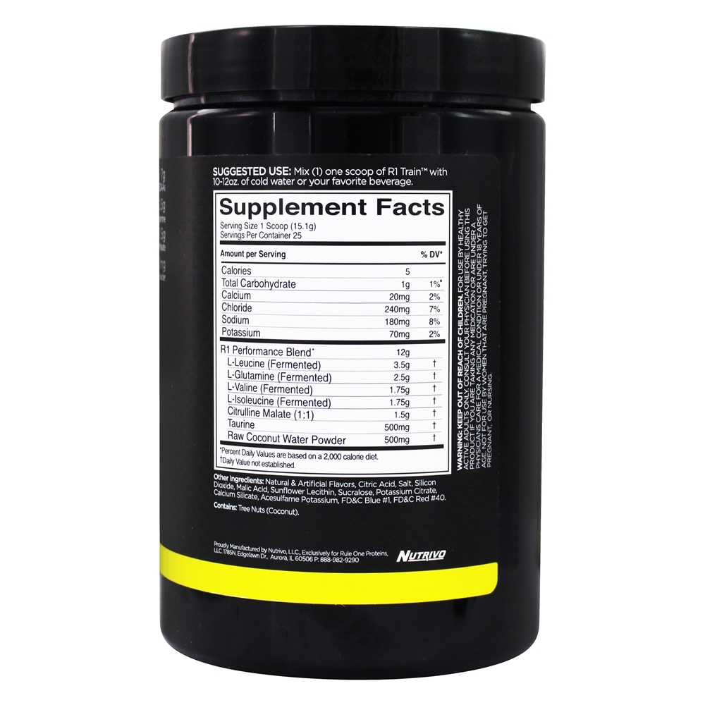 R1 Trem Bcaa Pó 25 Porções Gelado Uva - 378 Gramas Rule One Proteins - Imagem 2
