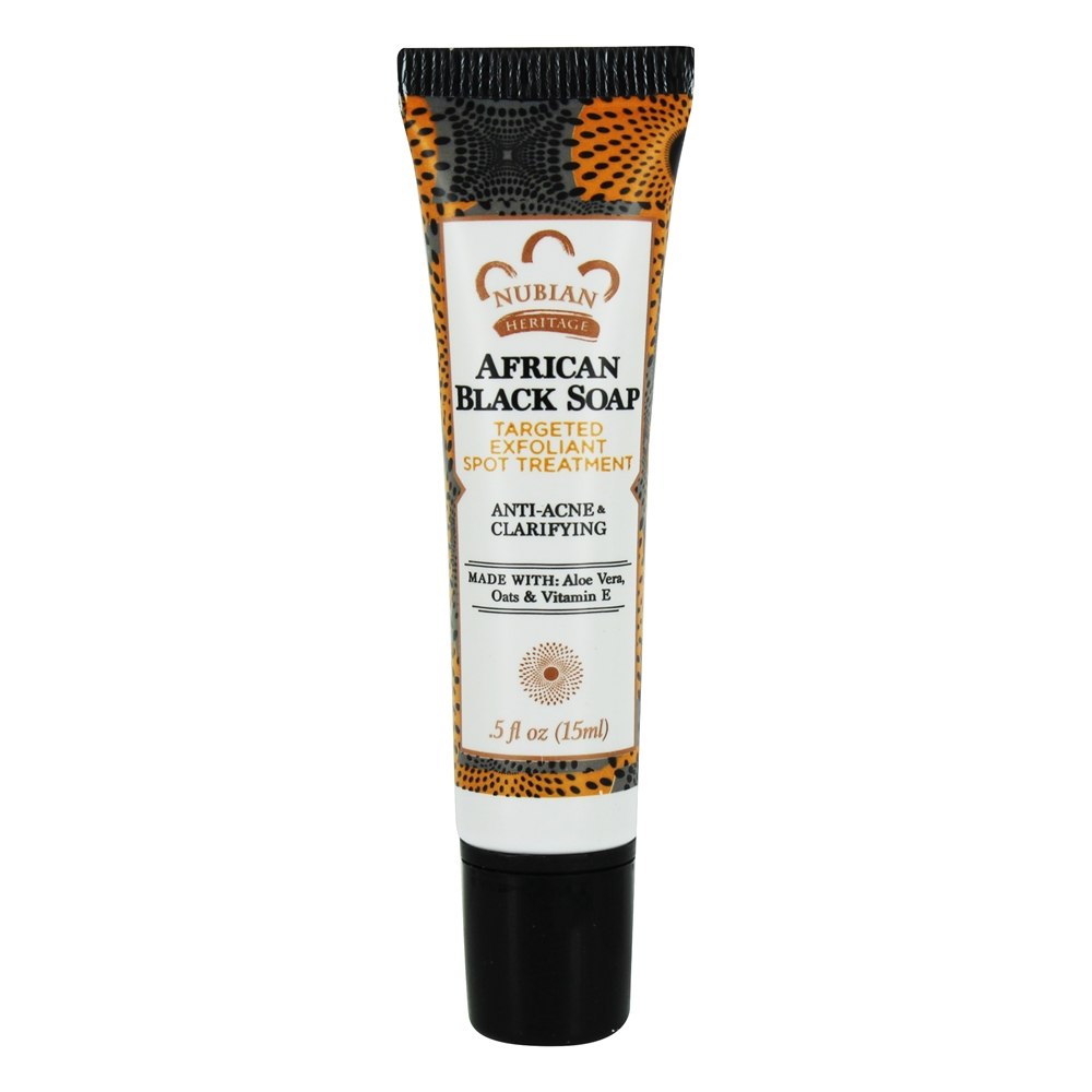 Africano Preto Sabão Alvo Exfoliant Local Tratamento Anti Acne & Esclarecendo - 0.5 fl. oz. Nubian Heritage - Imagem 2