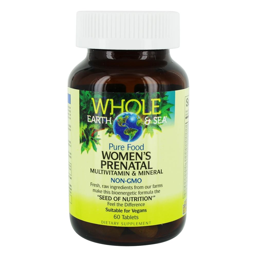 Pure Comida Mulheres Pré-natal Multivitamina & Mineral - 60 Tablets Whole Earth & Sea - Imagem 2