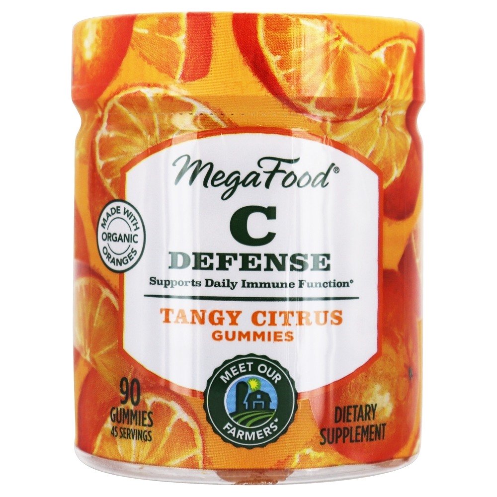 Suporte de Função Imunológica para Defesa da Vitamina C Diariamente Citrus Cítrico - 90 Gummies MegaFood