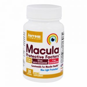 Mácula Protetor Fatores Azul Luz Proteção - 30 Softgels Jarrow Formulas