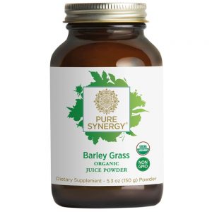 Pó orgânico do suco de grama de cevada - 5.3 oz. Pure Synergy