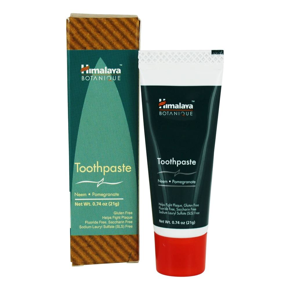 Escova De Dentes Livre De Fluoreto Tamanho De Viagem Neem & Romã - 0.74 oz. Botanique