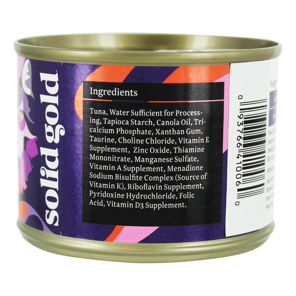 Enlatados Gato Comida Novo Lua Misturado Atum Receita em Molho de carne - 6 oz. Solid Gold - Imagem 2