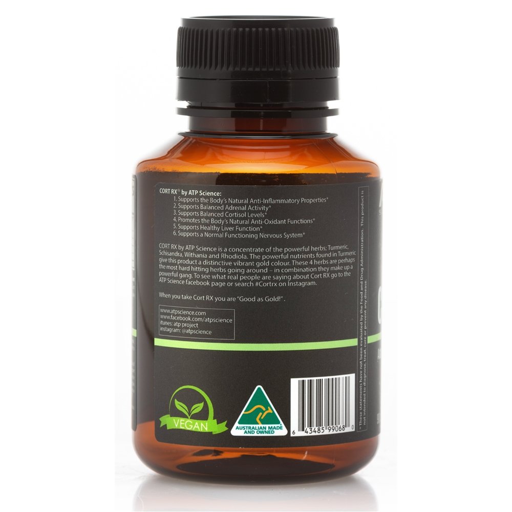 Cort Rx Fórmula de Ervas Adaptogênicas - Cápsulas 90 ATP Science - Imagem 3