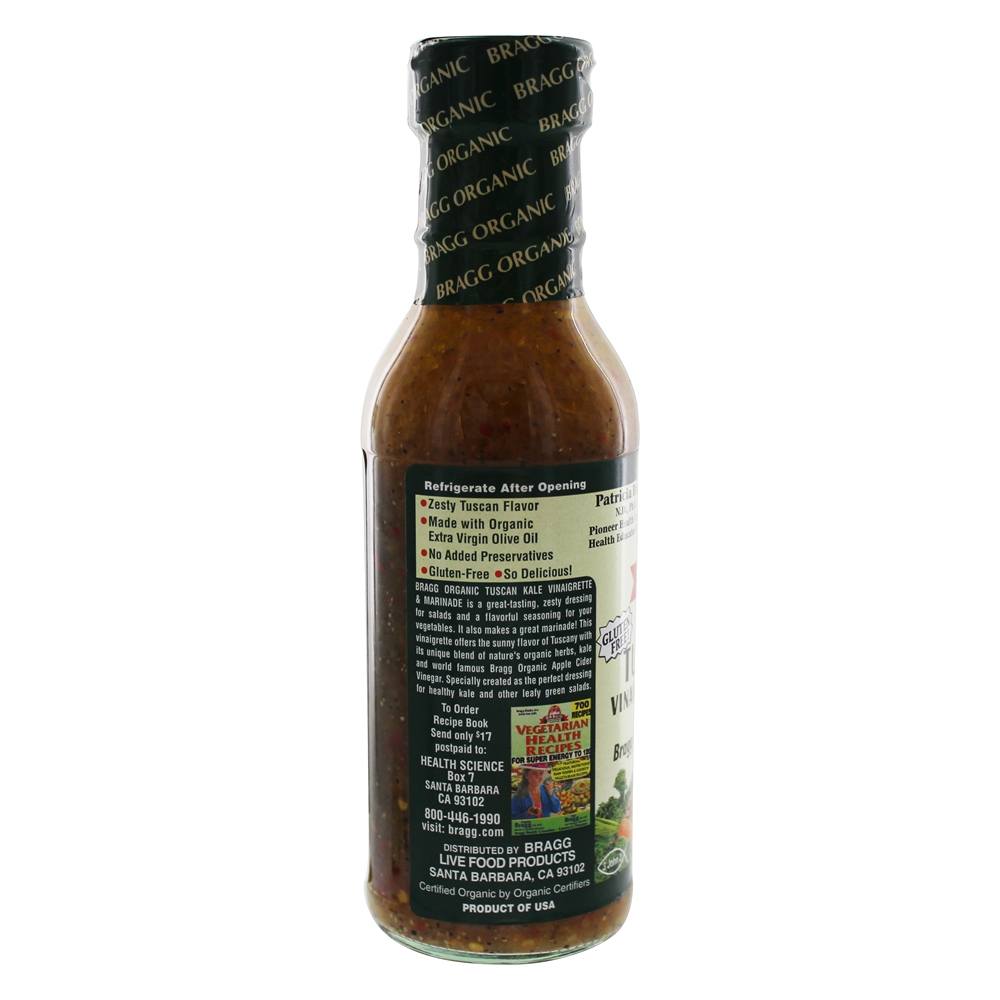 Vinagrete e marinada orgânicos de couve toscana - 12 fl. oz. Bragg - Imagem 3