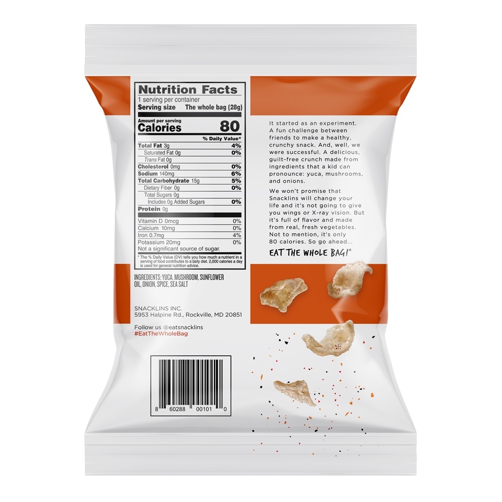 Chips Puffed Chesapeake Bay - 1 oz. Snacklins - Imagem 2