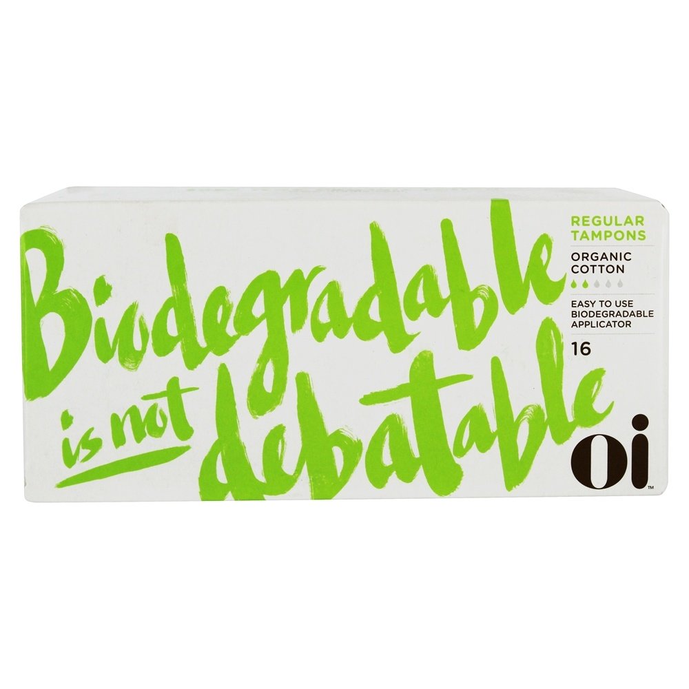 Volumes orgânicos do algodão fáceis de usar o aplicador biodegradável regular - 16 Contagem Oi