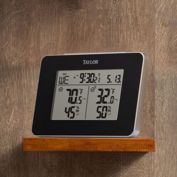 Estação meteorológica interna e externa sem fio 1731 Preta Taylor Precision Products - Imagem 2