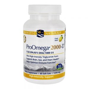 Sabor Limão com Suporte à Alta Intensidade ProOmega 2000-D 1250 mg. - 60 Softgels Nordic Naturals Professional