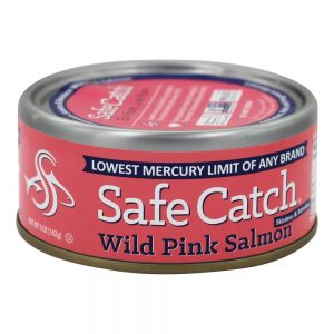 Salmão rosa selvagem sem pele e desossado premium - 5 oz. Safe Catch