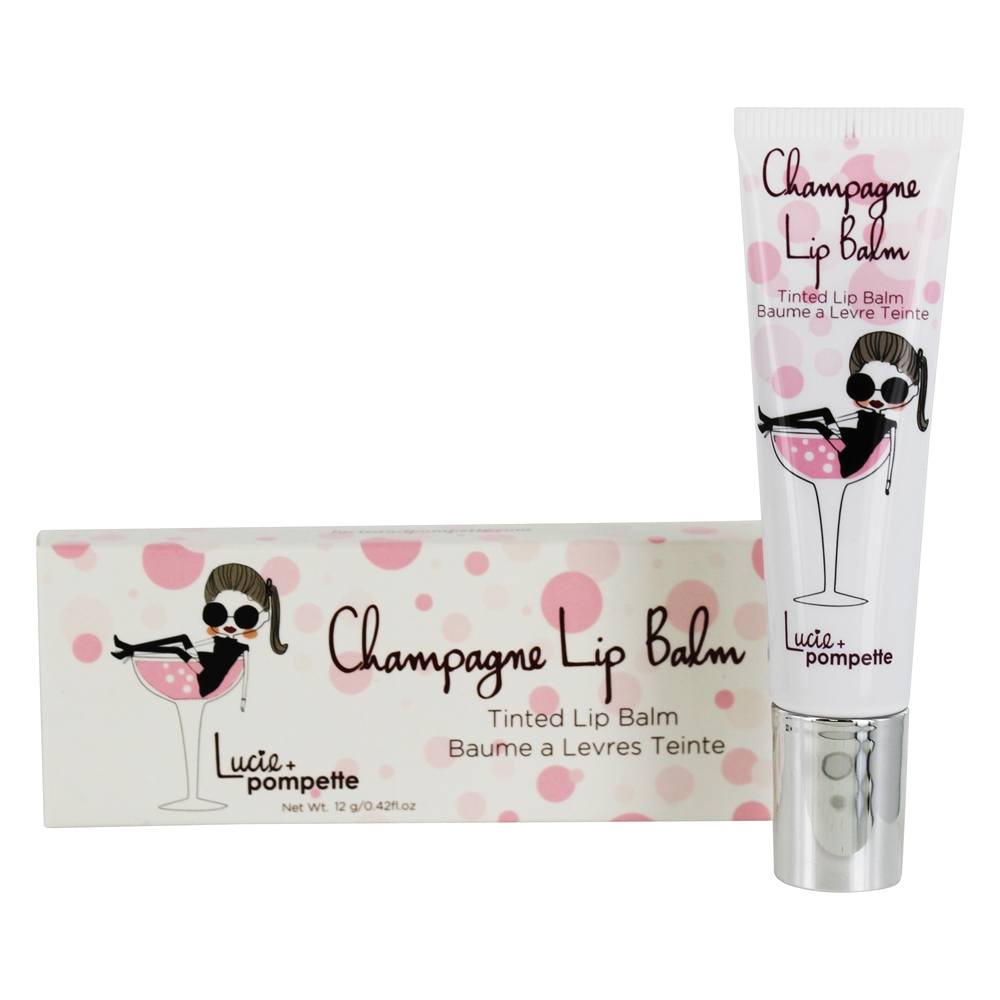 Champanhe Colorido Lábio Bálsamo Abfab Quente Baga - 0.42 fl. oz. Lucie + Pompette