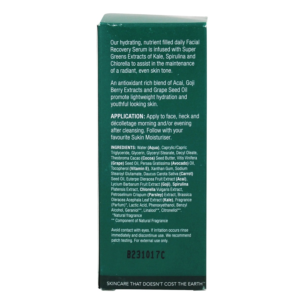 Soro de Recuperação Facial Super Greens - 1.01 fl. oz. Sukin - Imagem 2