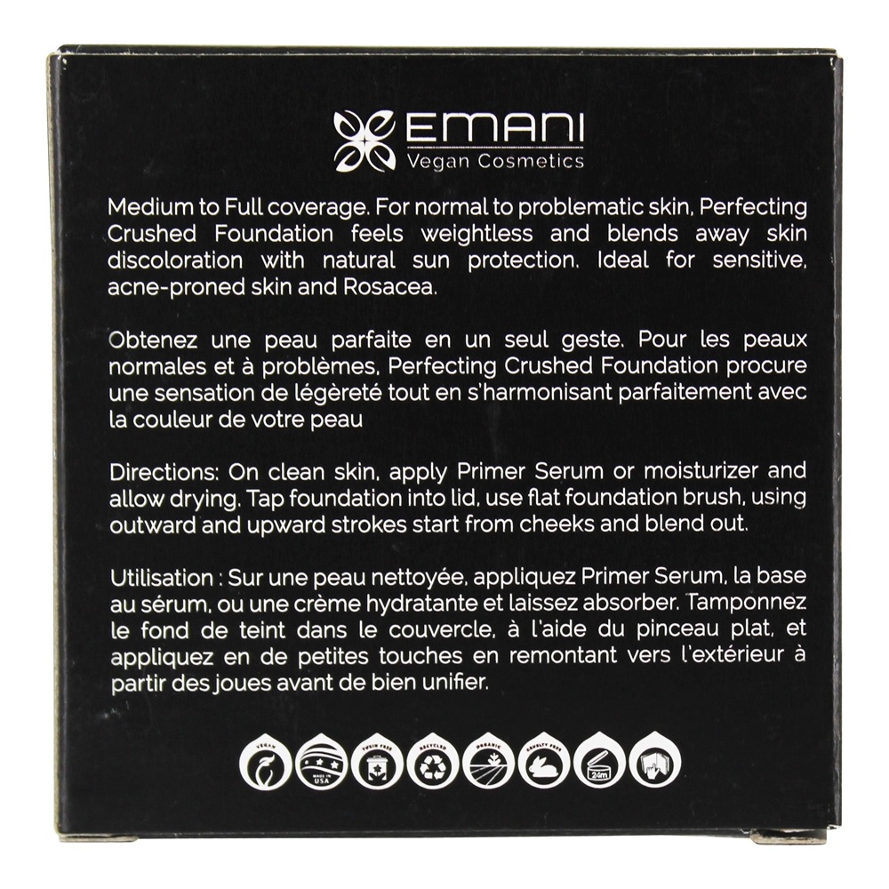 Vegan Aperfeiçoando o Marfim Esmagado da Fundação - 0.35 oz. Emani - Imagem 4