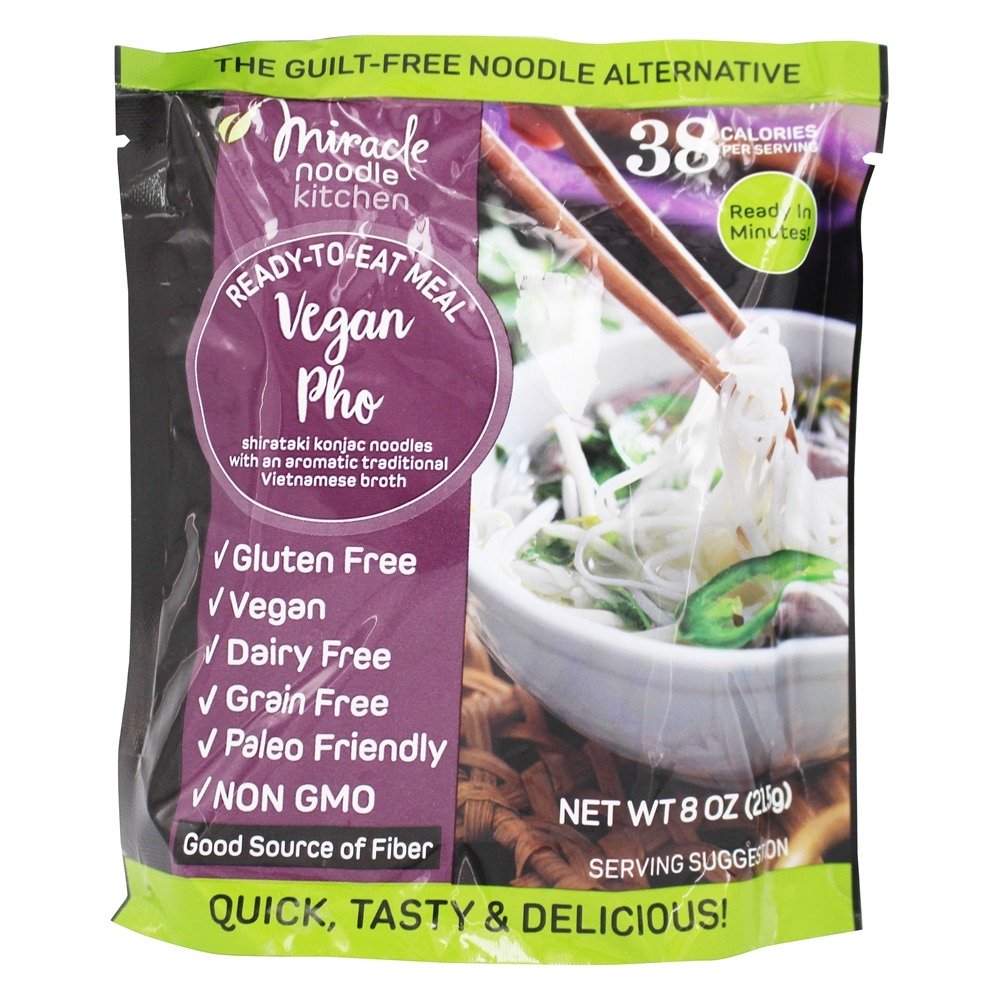 Vegan pronto para comer refeição Pho - 8 oz. Miracle Noodle