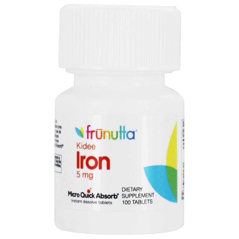 Iron Kidee Formula 5 mg. - 100 Tablets de dissolução rápida Frunutta - Imagem 2