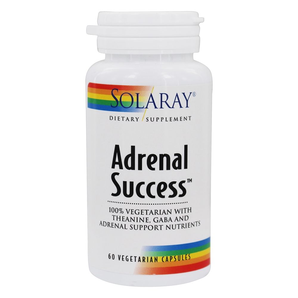Nutrientes de Apoio ao Sucesso Suprarrenal - Cápsulas vegetarianas 60 Solaray