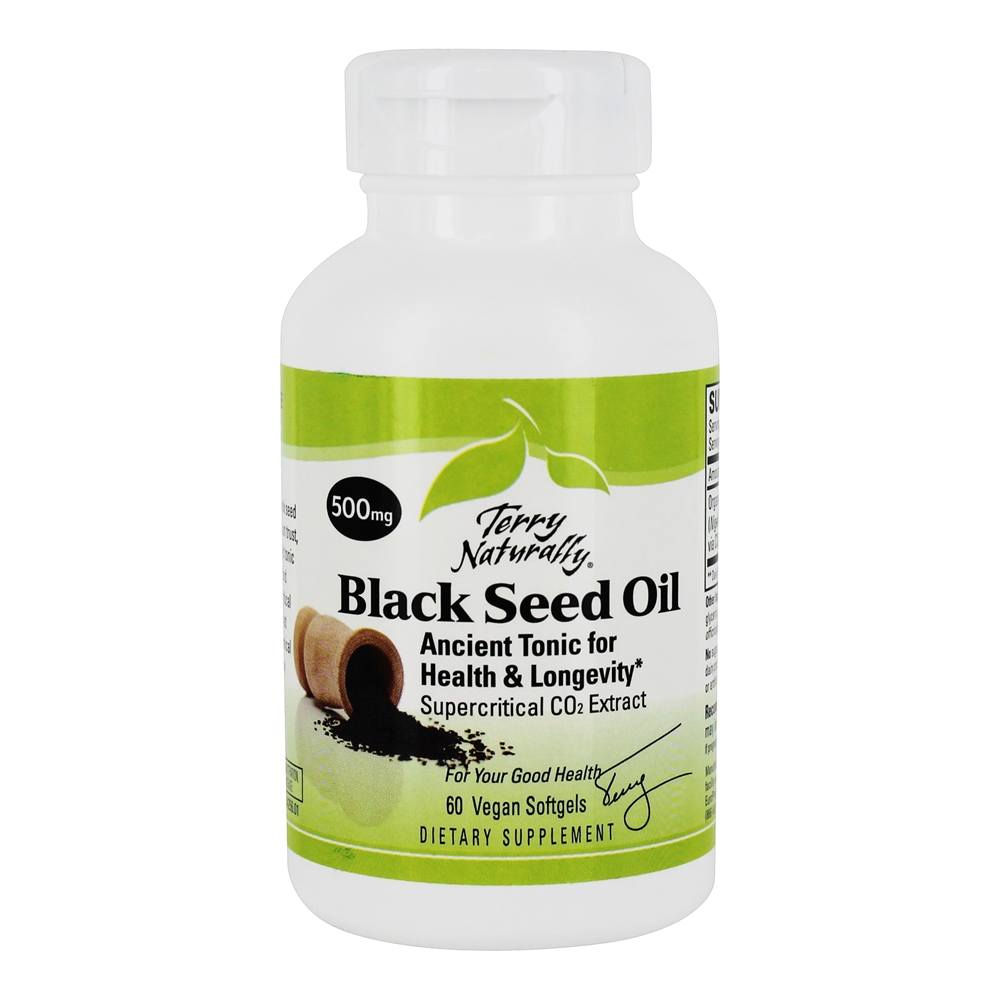 Terry naturalmente Black Seed Oil 500 mg. - 60 Softgel (s) vegano (s) EuroPharma