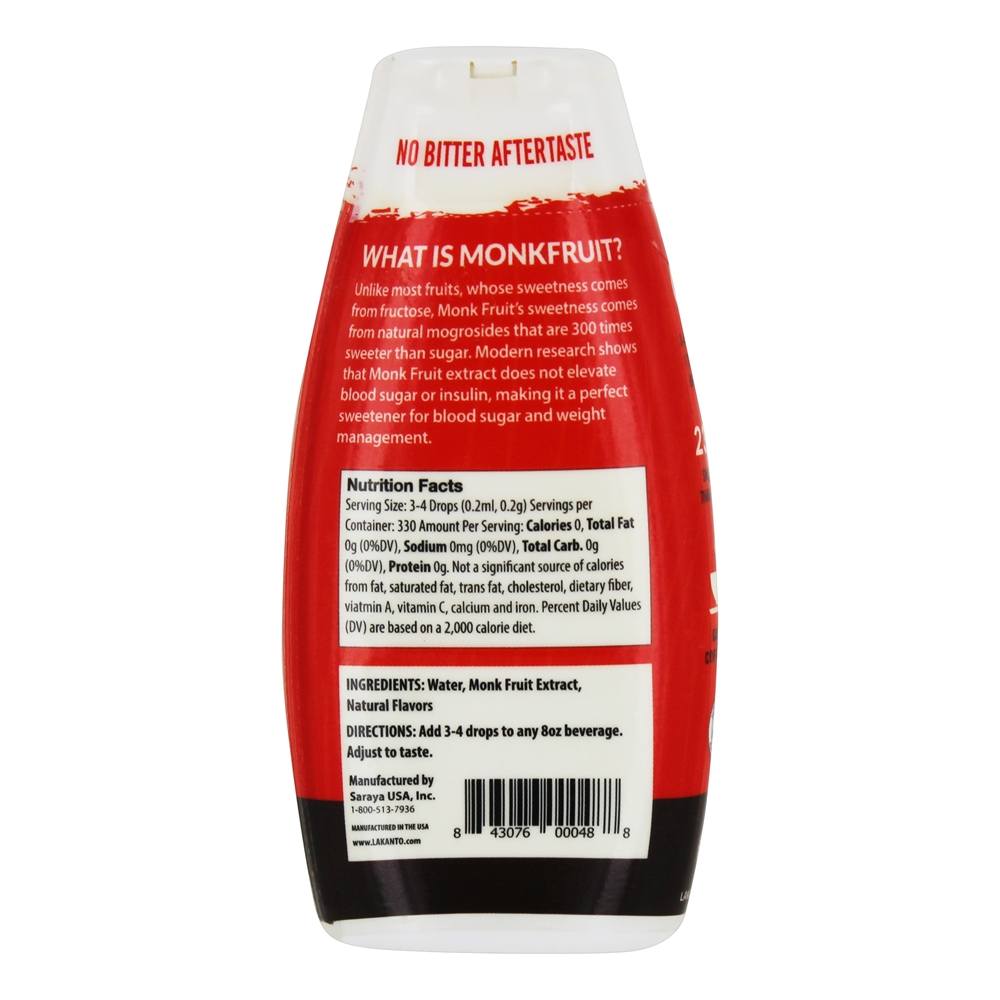 Chocolate Amanteigado Líquido Monkfruit - 1.85 oz. Lakanto - Imagem 2
